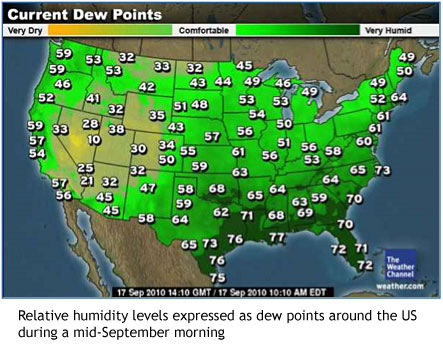 Dew Point Map